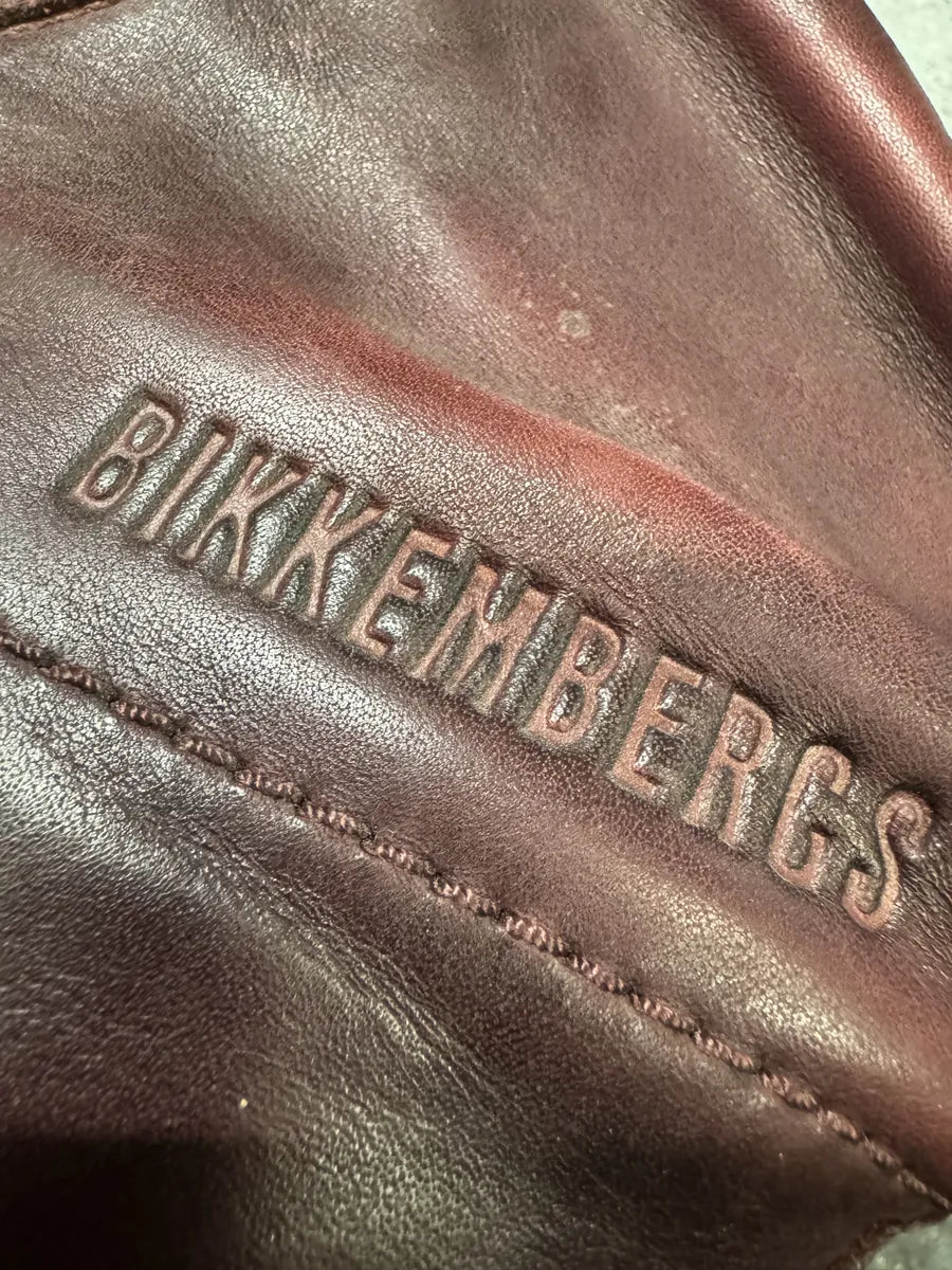 2000s Dirk Bikkembergs Burgundy Eroded Leather Ankle Boots mPERMTu 8