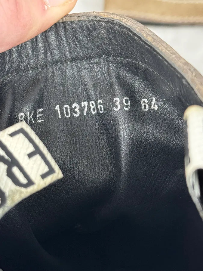 2000s Dirk Bikkembergs Eroded Grey Brown Leather Ankle Boots GNiBnGm 6