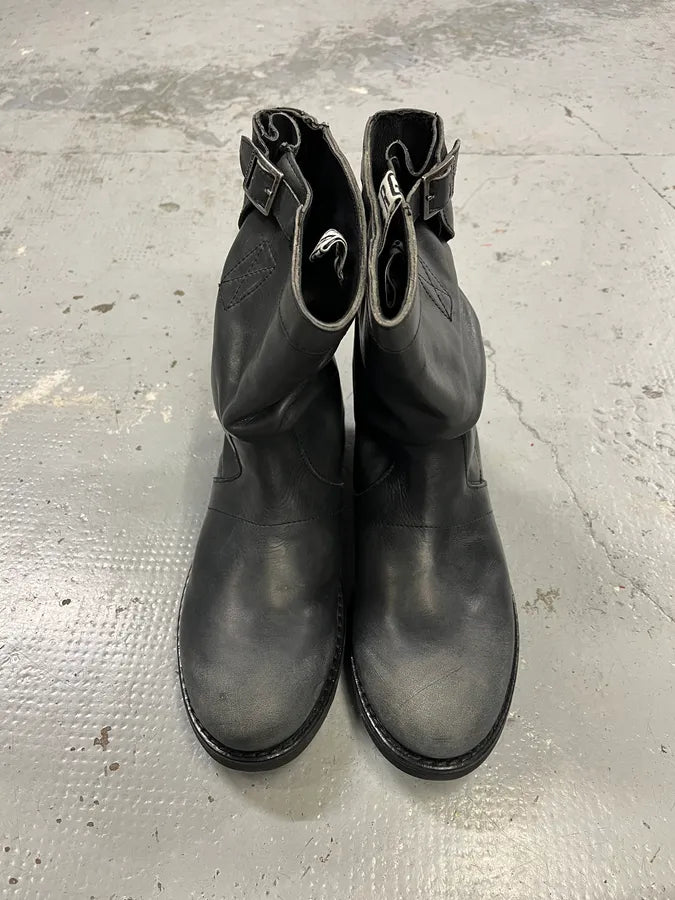 2000s Dirk Bikkembergs Grey Ankle Boots wXZJLsN 5