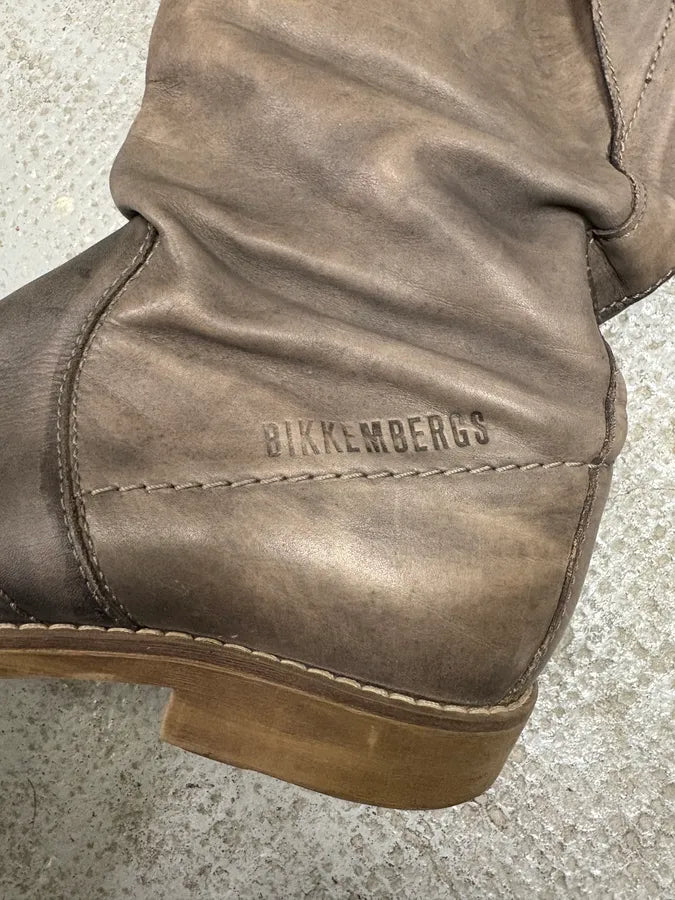 2000s Dirk Bikkembergs Grey Ankle Eroded Boots iBmOmPo 2