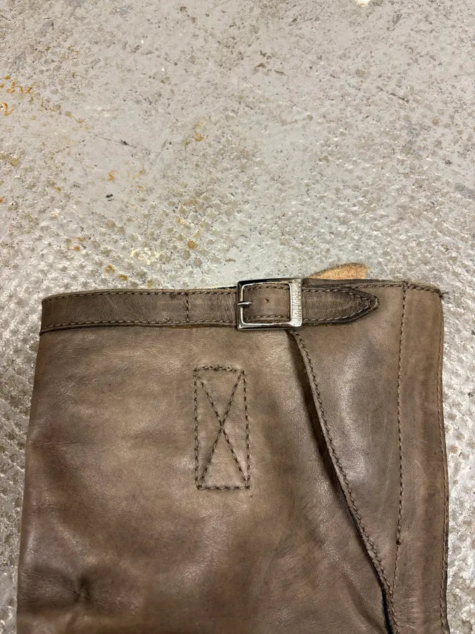 2000s Dirk Bikkembergs Grey Ankle Eroded Boots iBmOmPo 3