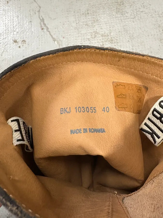 2000s Dirk Bikkembergs Grey Ankle Eroded Boots iBmOmPo 7