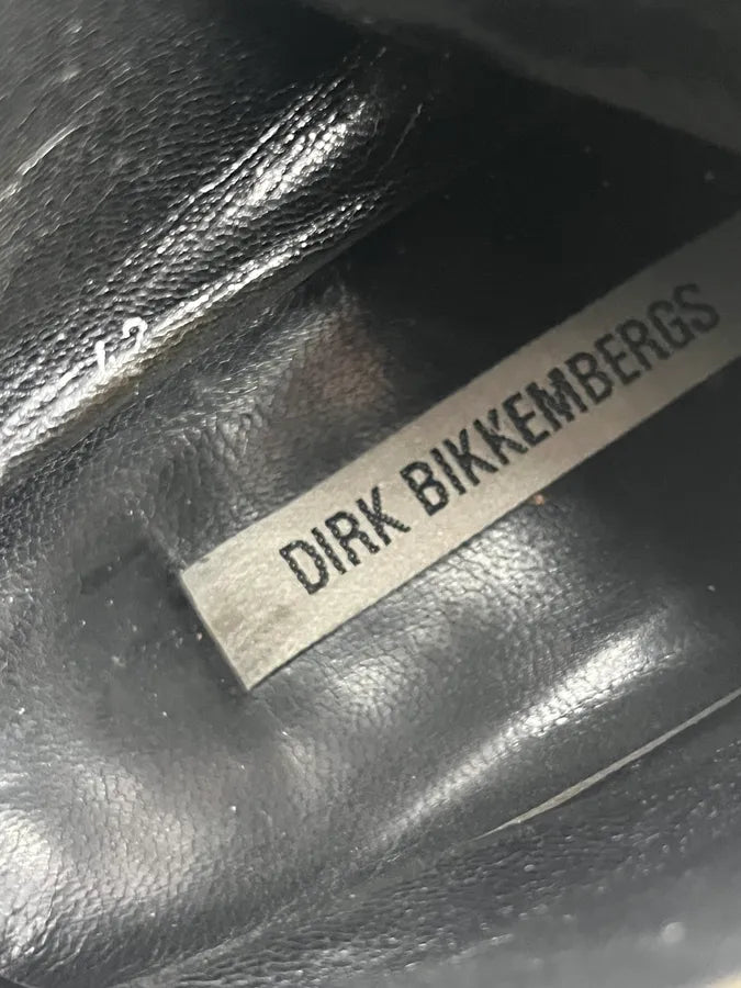 AW1996 Dirk Bikkembergs Grey Metallic Lace Up Boots MvTmdyg 9