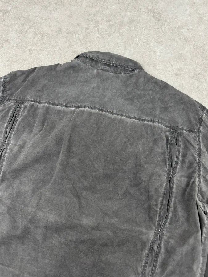 AW2010 Dirk Bikkembergs Grey Washed Pleats Shirt ywoJrRL 5