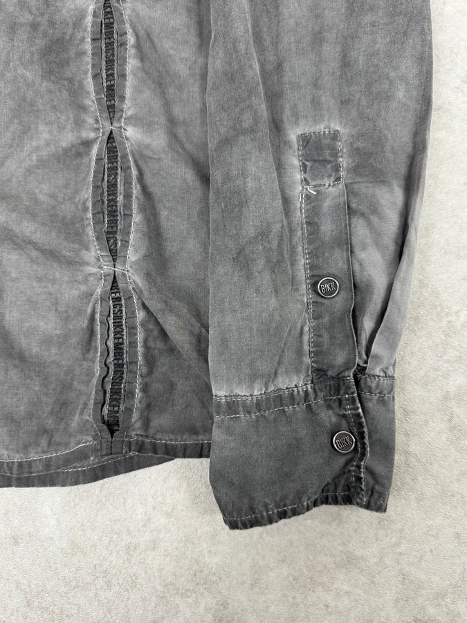 AW2010 Dirk Bikkembergs Grey Washed Pleats Shirt ywoJrRL 7