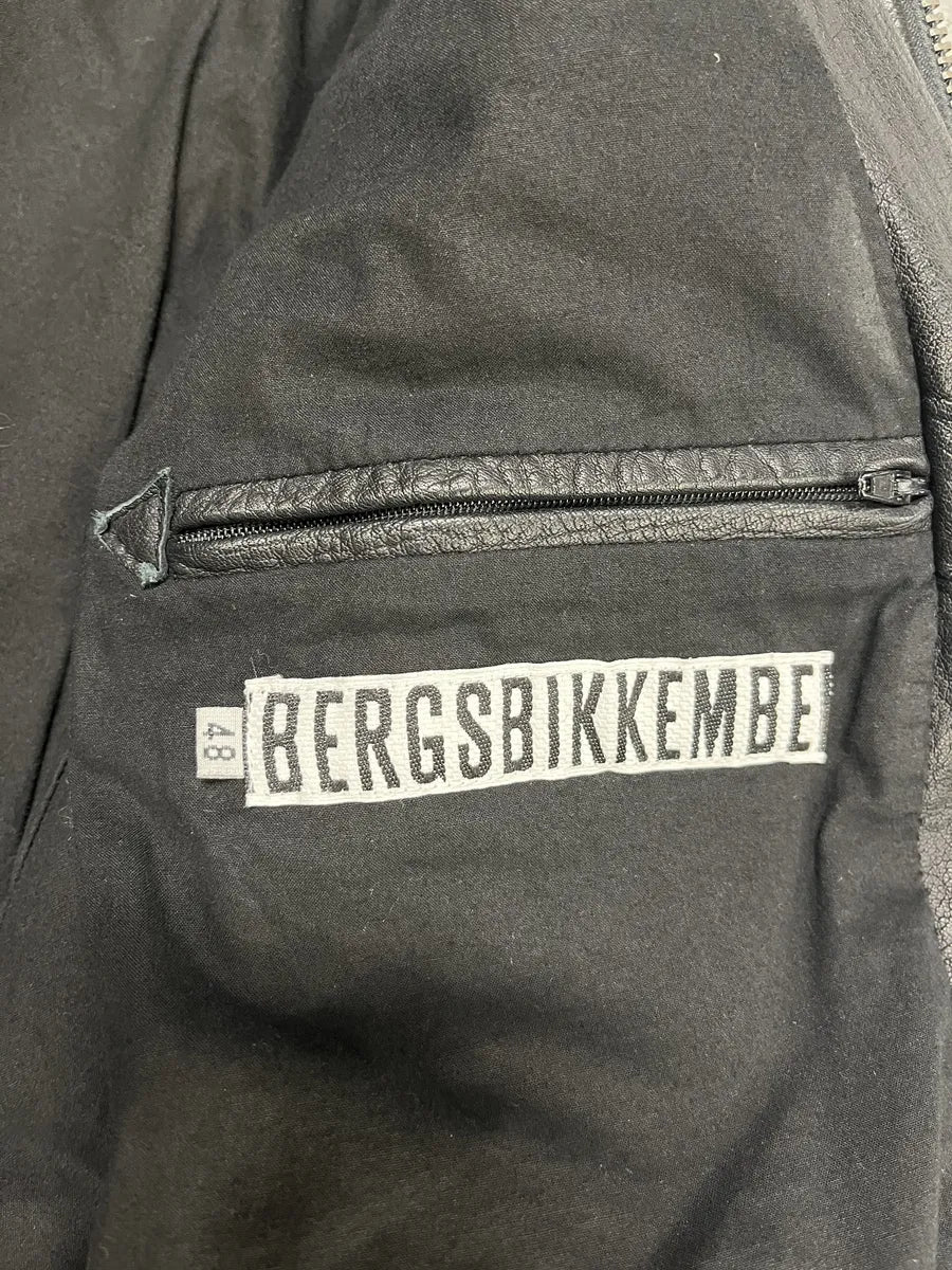 2000s Dirk Bikkembergs Hybrid Biker Leather Jacket Black & Navy (S/M) lIQgkwx 10