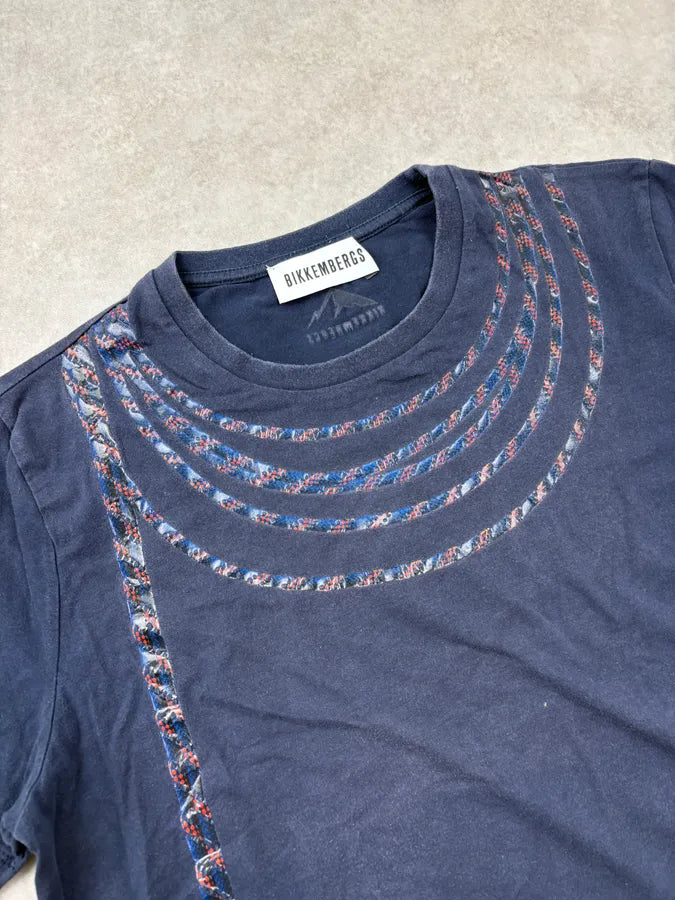 2000s Dirk Bikkembergs Navy Rope Trompe L’Oeil T-Shirt gYfUuFM 4