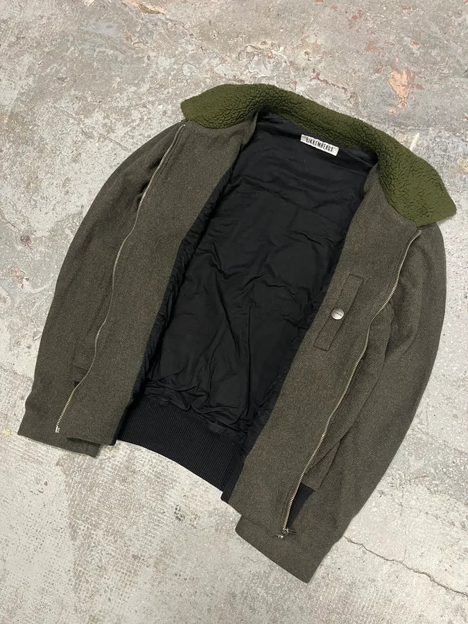 2000s Dirk Bikkembergs Olive Military Jacket (S/M) uqtLpHs 4