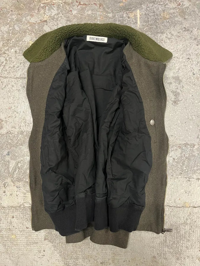 2000s Dirk Bikkembergs Olive Military Jacket (S/M) uqtLpHs 5