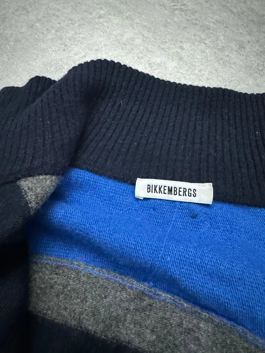 2000s Dirk Bikkembergs Structural Klein Wool Zip-up Sweater (S) 3