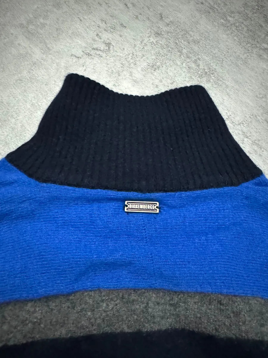 2000s Dirk Bikkembergs Structural Klein Wool Zip-up Sweater (S) 5