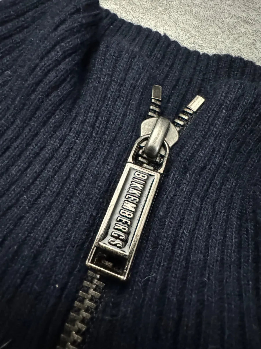 2000s Dirk Bikkembergs Structural Klein Wool Zip-up Sweater (S) 7