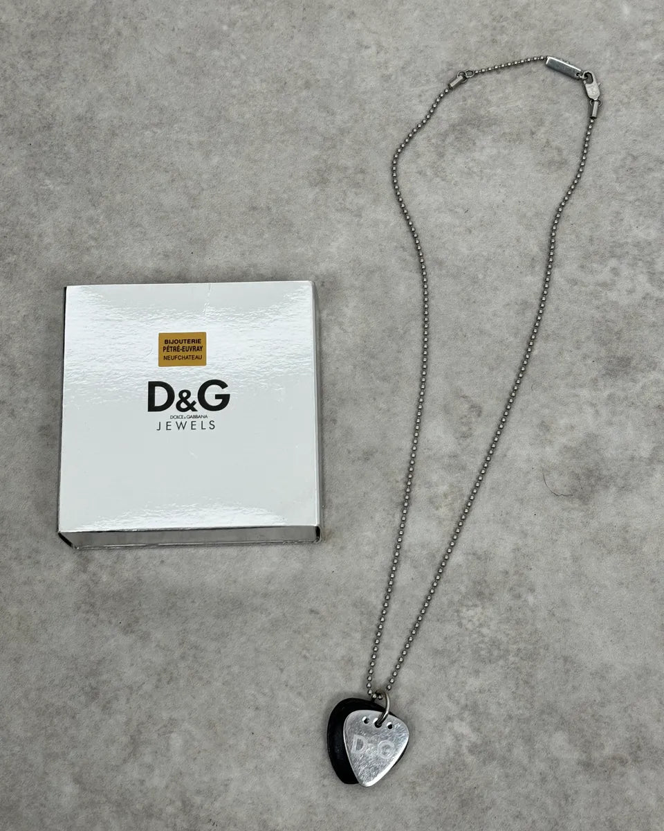 2000s Dolce & Gababna Guitar Mediator Necklace MvCiVaD 0