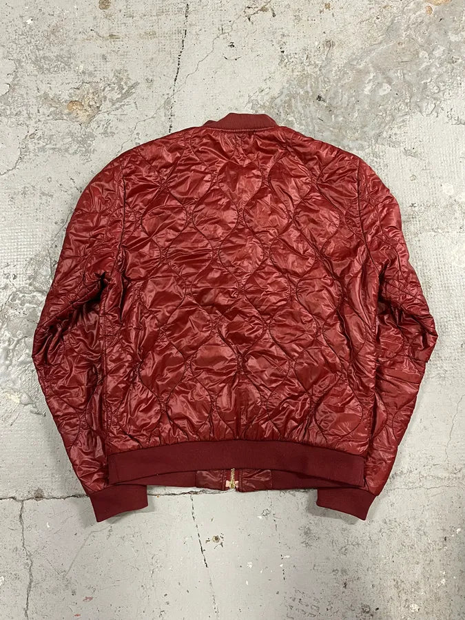 2000s Dolce & Gabana Quilted Red Bomber Jacket GEJDXit 5