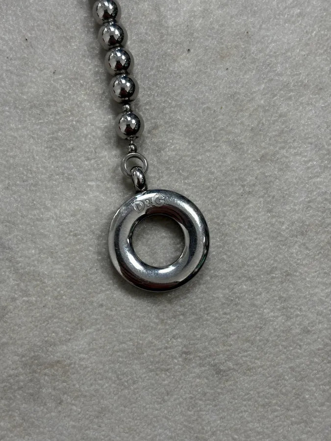 2000s Dolce & Gabanna Cameo Beaded Anchor Chain Bracelet nUiCFEn 7