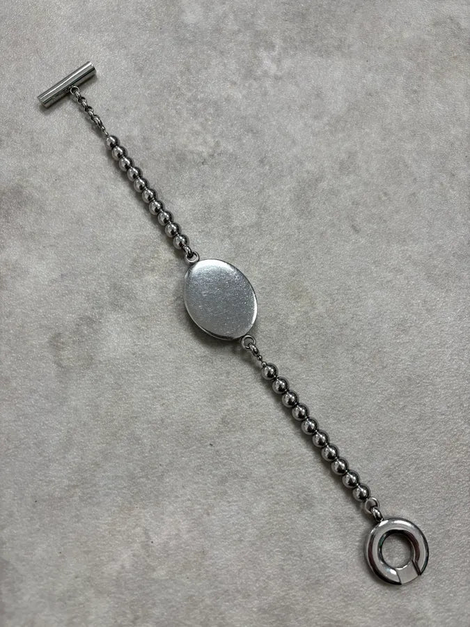 2000s Dolce & Gabanna Cameo Beaded Anchor Chain Bracelet nUiCFEn 5