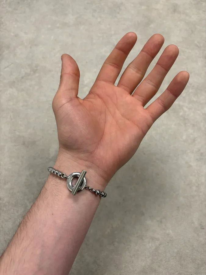 2000s Dolce & Gabanna Cameo Beaded Anchor Chain Bracelet nUiCFEn 1