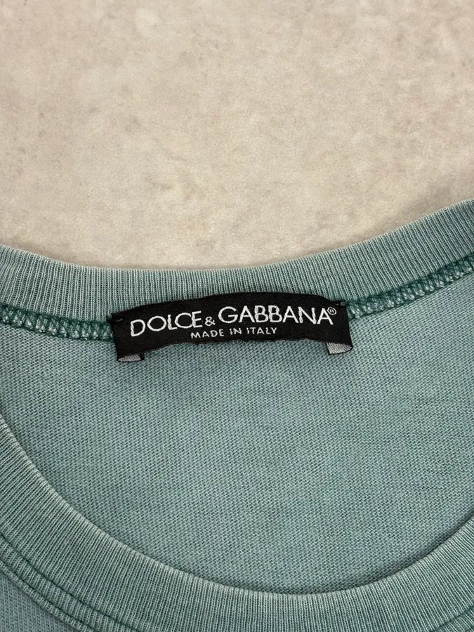 2000s Dolce & Gabbana 3 Dogs Khaki T-Shirt LdbGPNF 9