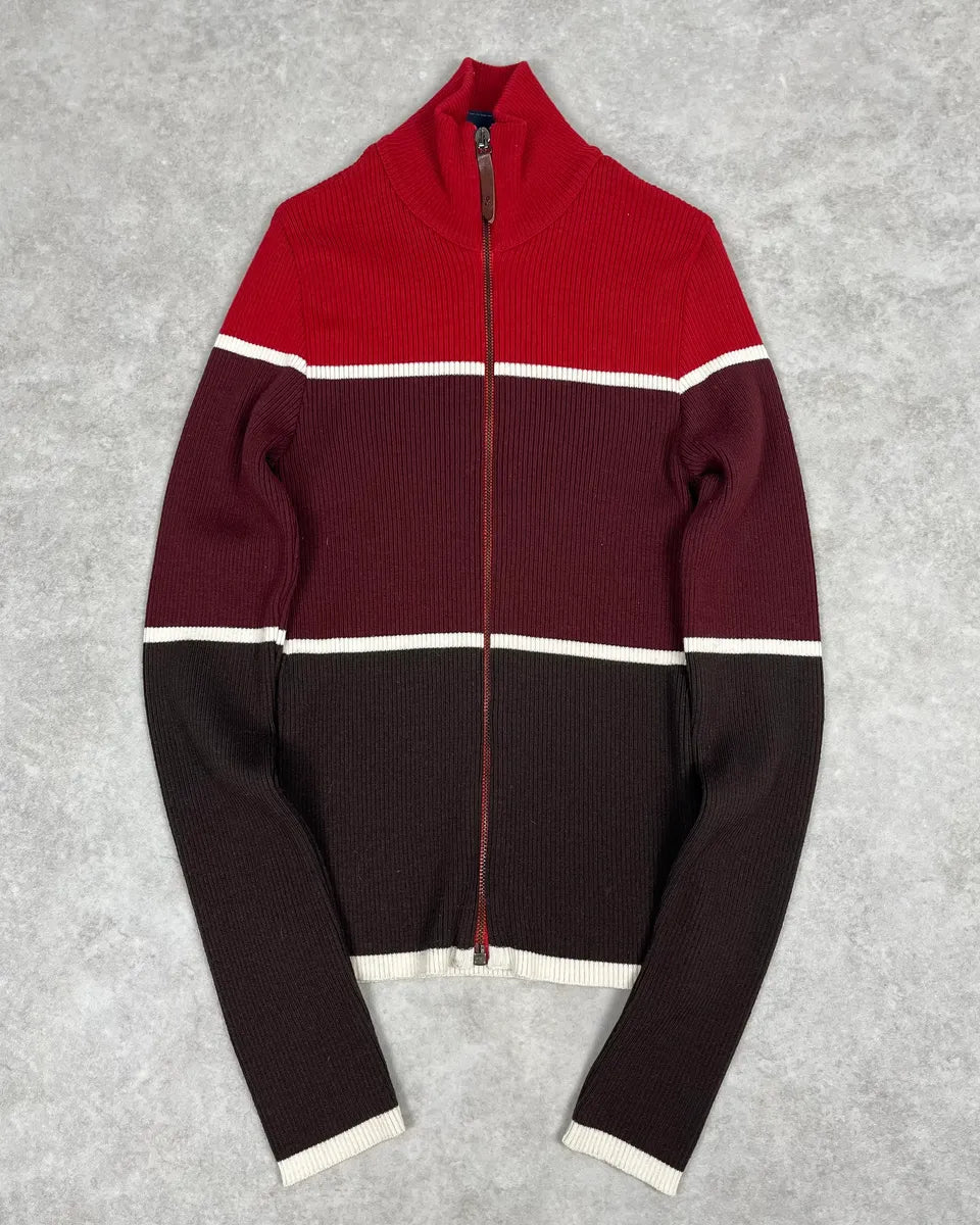 2000s Dolce & Gabbana 3 Red Zip-Up Sweater KIcRMvD 0