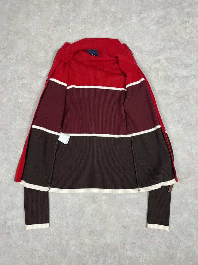 2000s Dolce & Gabbana 3 Red Zip-Up Sweater KIcRMvD 7