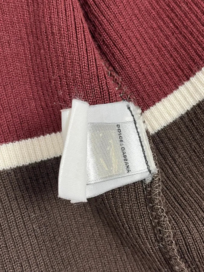 2000s Dolce & Gabbana 3 Red Zip-Up Sweater KIcRMvD 9