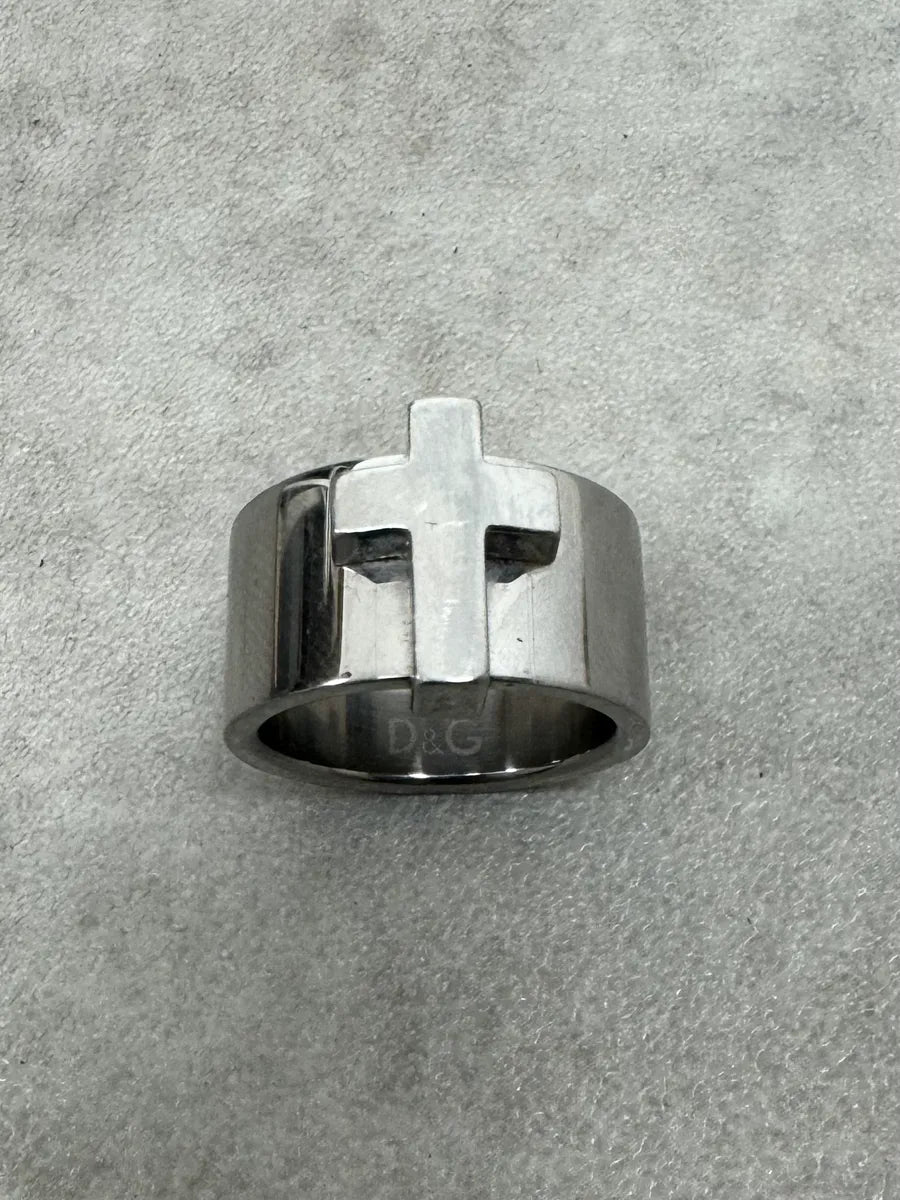 2000s Dolce & Gabbana 3D Cross Ring PGHmFiy 0