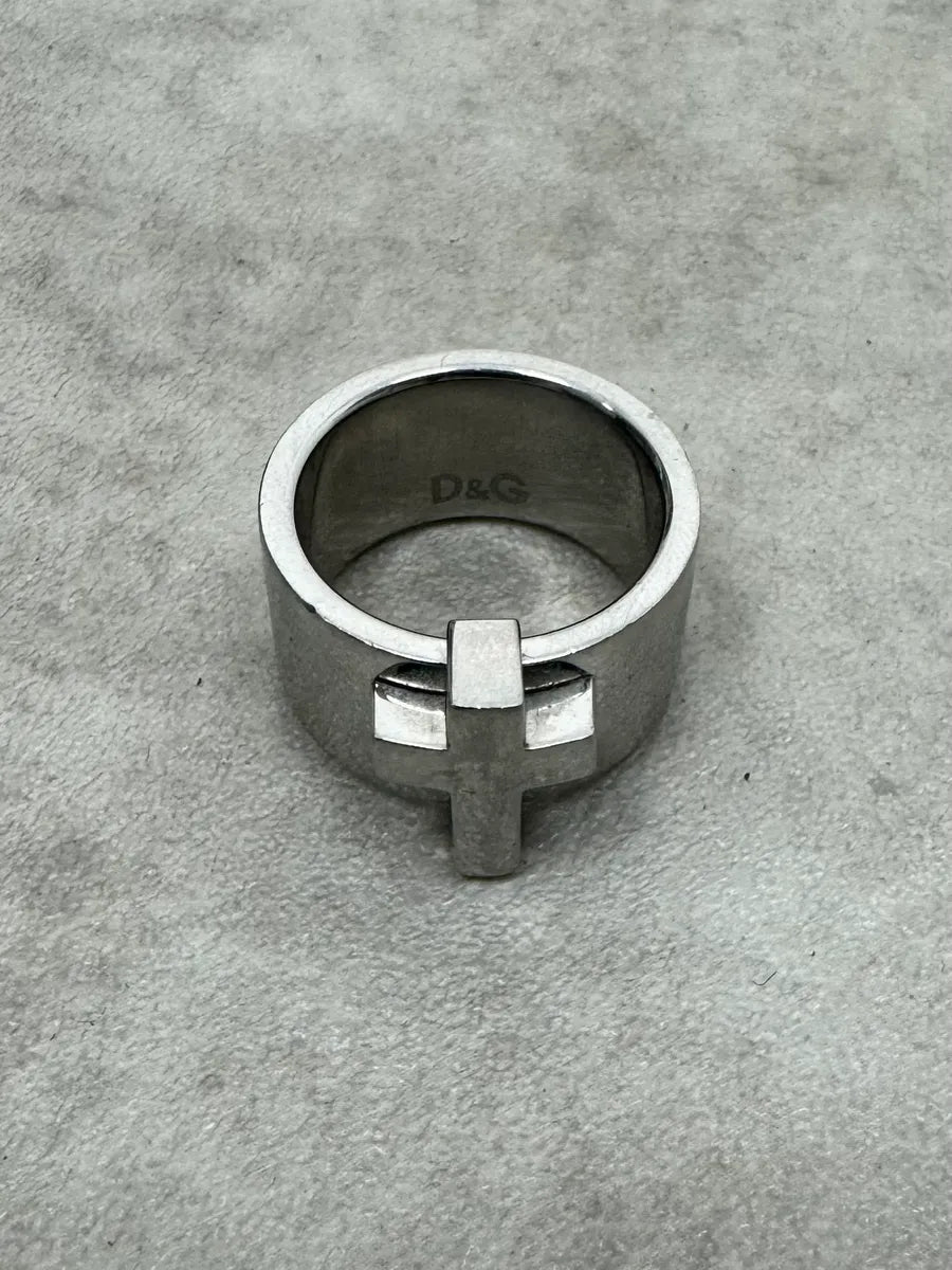 2000s Dolce & Gabbana 3D Cross Ring PGHmFiy 1