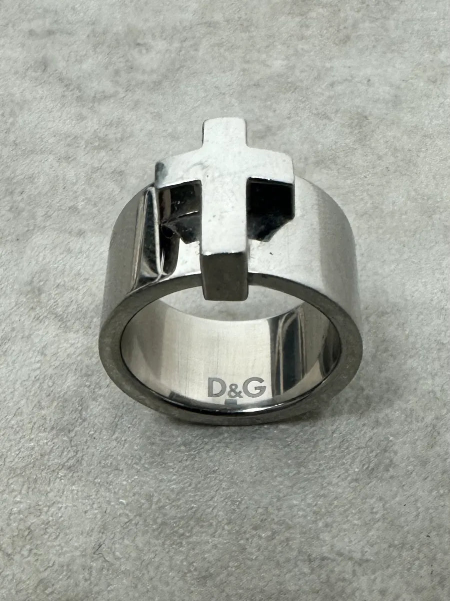 2000s Dolce & Gabbana 3D Cross Ring PGHmFiy 4