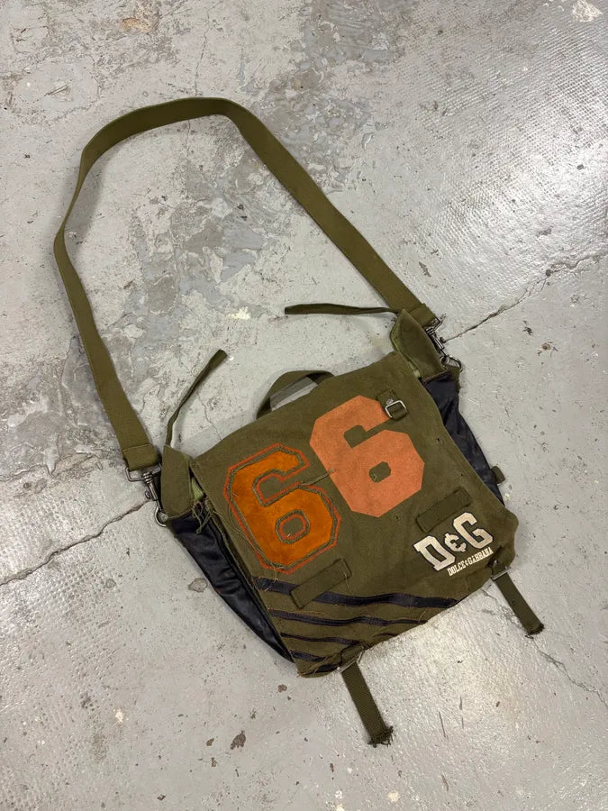 2000s Dolce & Gabbana 66 Olive Shoulder Bag OMMvjGY 2