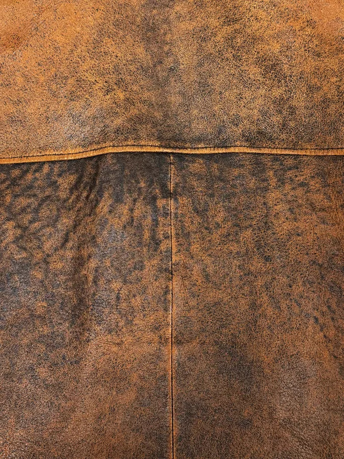 2000s Dolce & Gabbana Aged Brown Leather Shearling Jacket RUflNZY 9