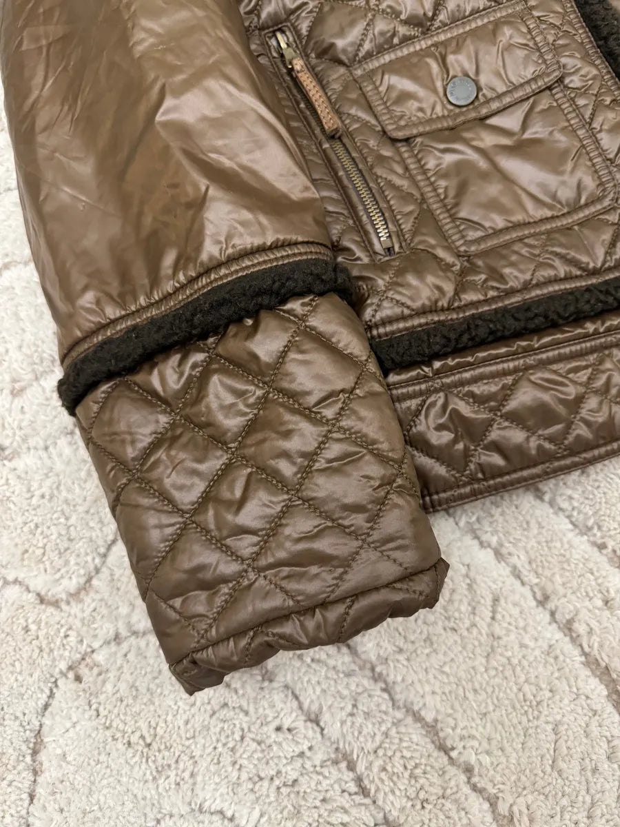 2000s Dolce & Gabbana Agent Brown Light Bomber Jacket mwQuNAG 3