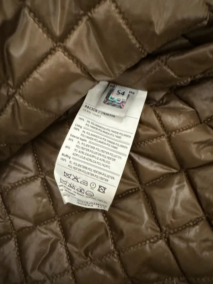 2000s Dolce & Gabbana Agent Brown Light Bomber Jacket mwQuNAG 5