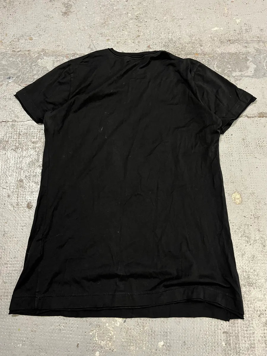 2000s Dolce & Gabbana Al Pacino Graphic Print Black Cotton T-Shirt  alEzSnv 8