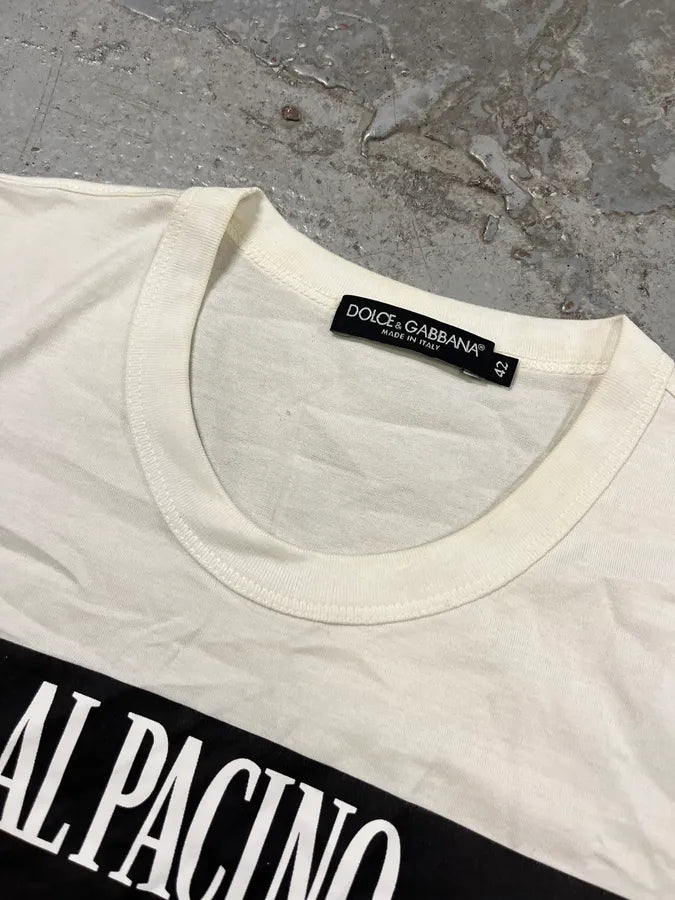 2000s Dolce & Gabbana Al Pacino White T-Shirt EfhNLQX 3
