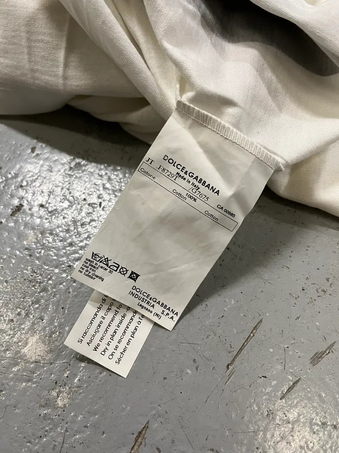 2000s Dolce & Gabbana Al Pacino White T-Shirt EfhNLQX 5