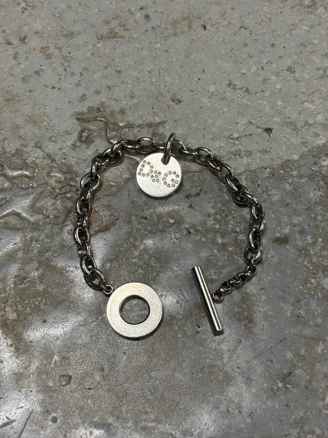 2000s Dolce & Gabbana Anchor Chain Silver Steel Bracelet VhidvYC 0
