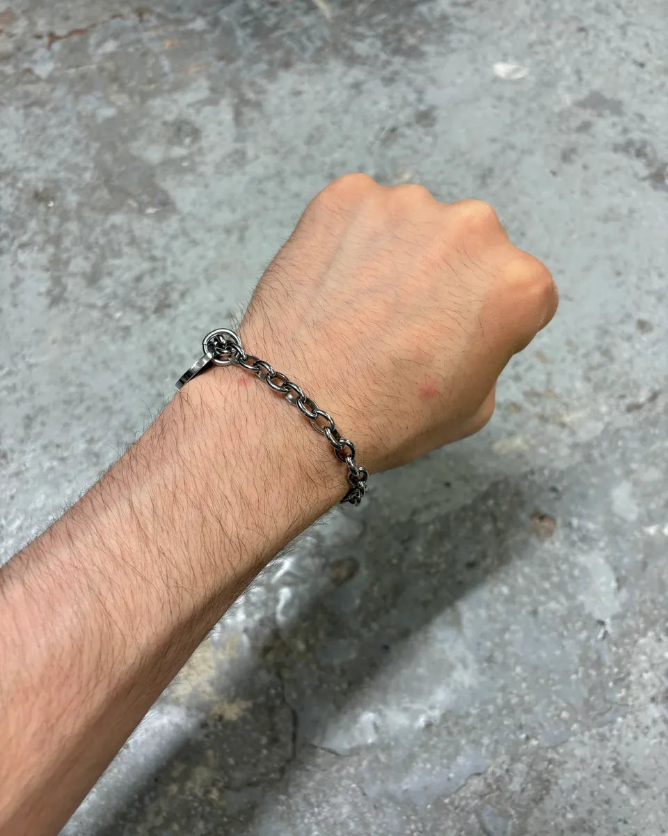 2000s Dolce & Gabbana Anchor Chain Silver Steel Bracelet VhidvYC 1