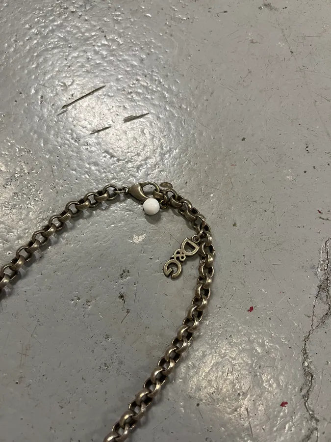 2000s Dolce & Gabbana Ancient Cross Keys & Portrait Necklace kUKdqom 3