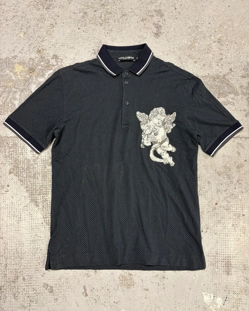 2000s Dolce & Gabbana Angel Navy Polo gQdGSnM 0