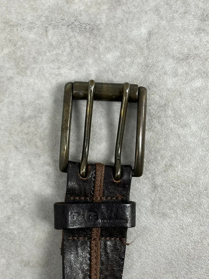 2000s Dolce & Gabbana Archive Brown Leather Belt FTBQvci 4
