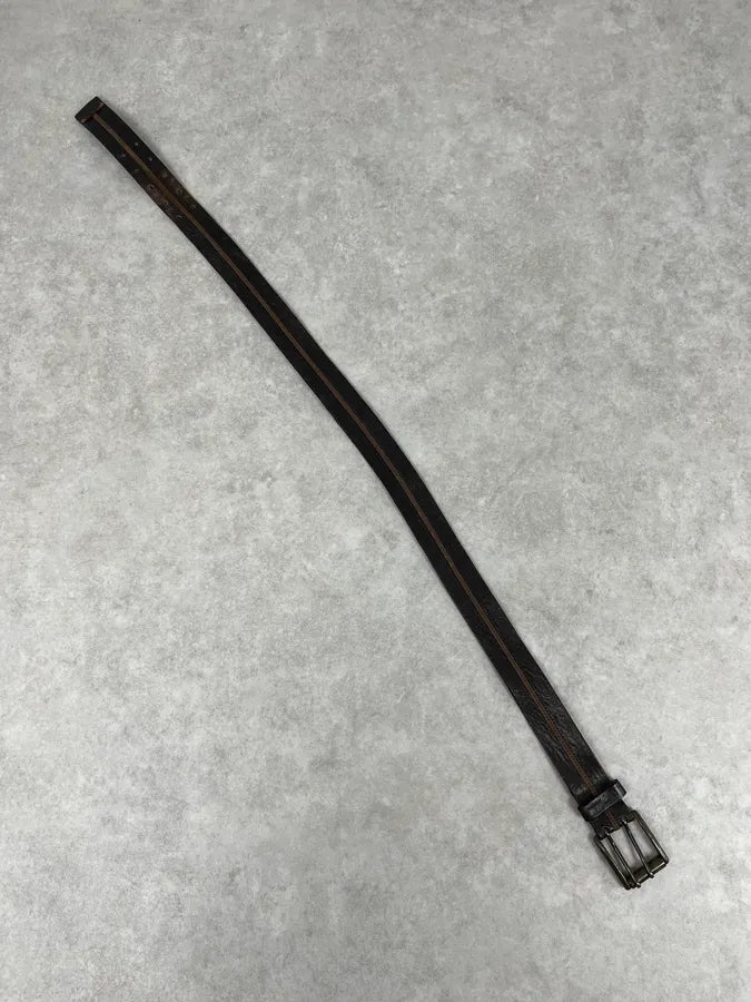 2000s Dolce & Gabbana Archive Brown Leather Belt FTBQvci 5