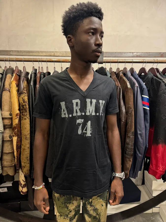 2000s Dolce & Gabbana Army 74 Black T-Shirt nDGIHtN 1