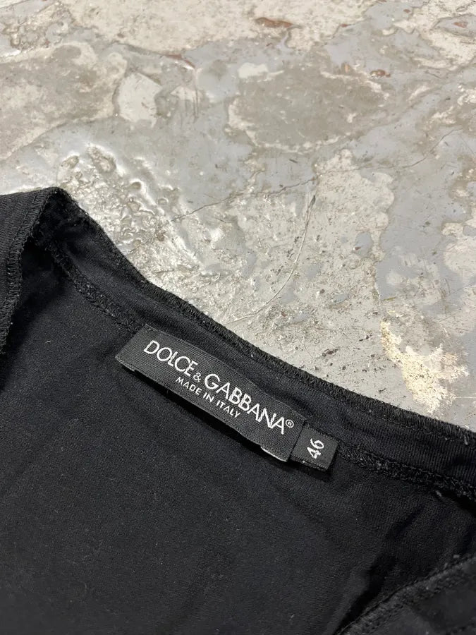 2000s Dolce & Gabbana Army 74 Black T-Shirt nDGIHtN 4