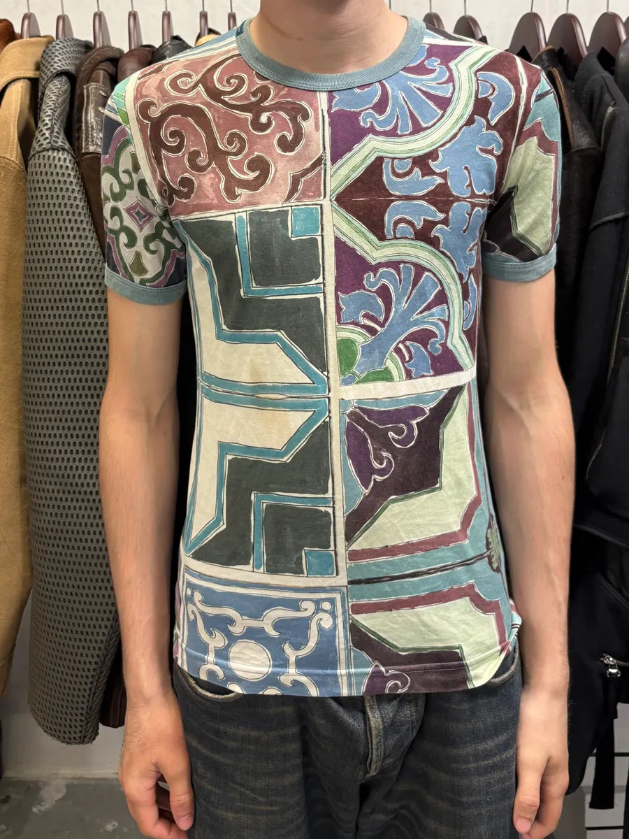 2000s Dolce & Gabbana Artisanal Art Print T-Shirt aFyyTmO 1