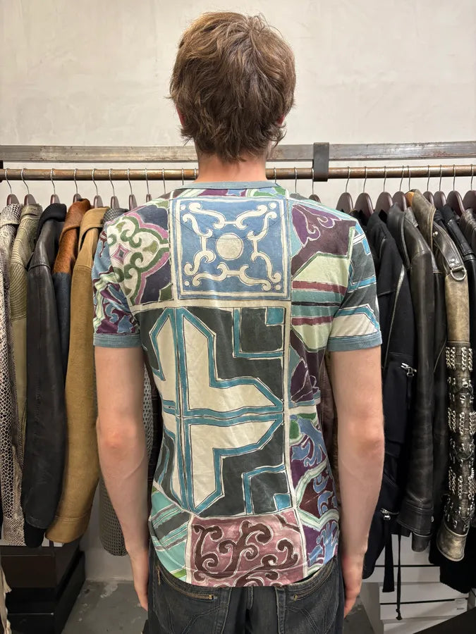 2000s Dolce & Gabbana Artisanal Art Print T-Shirt aFyyTmO 2
