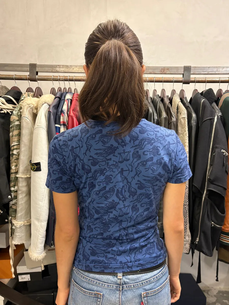 2000s Dolce & Gabbana Astrology Ancient Blue T-Shirt VGkrOpE 2