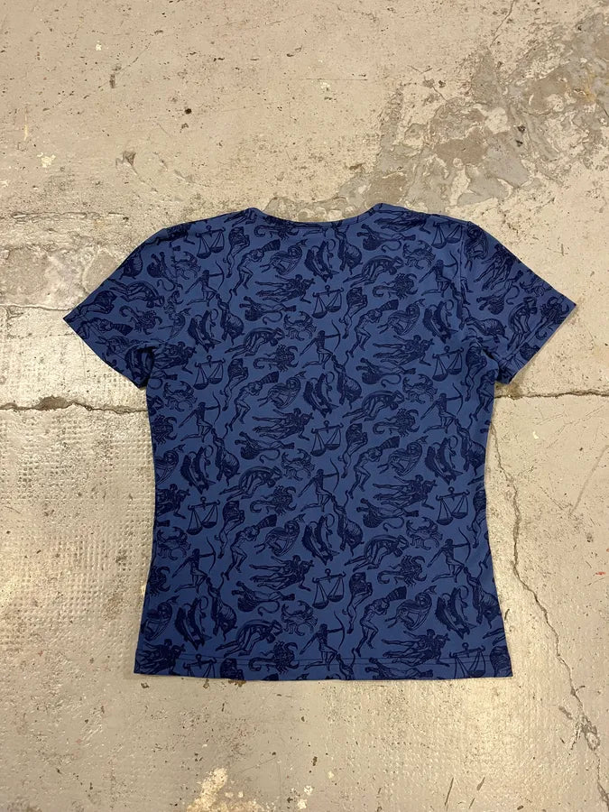 2000s Dolce & Gabbana Astrology Ancient Blue T-Shirt VGkrOpE 5