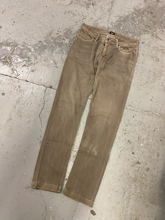 2000s Dolce & Gabbana Audacious Grey Slim Denim Jeans pnGbSss 4
