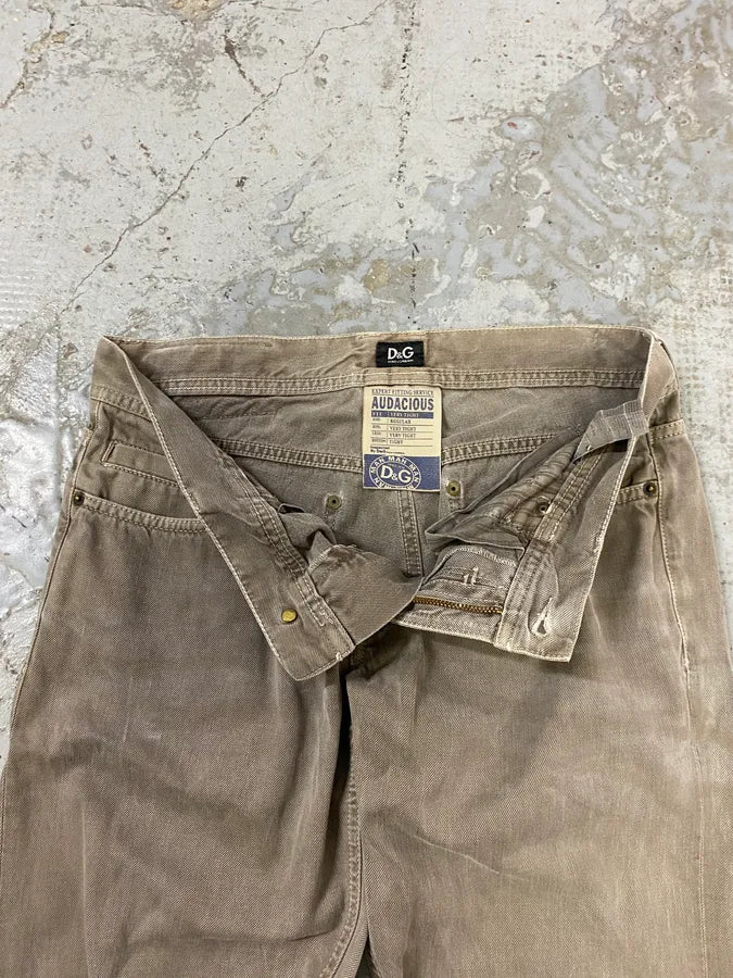2000s Dolce & Gabbana Audacious Grey Slim Denim Jeans pnGbSss 7