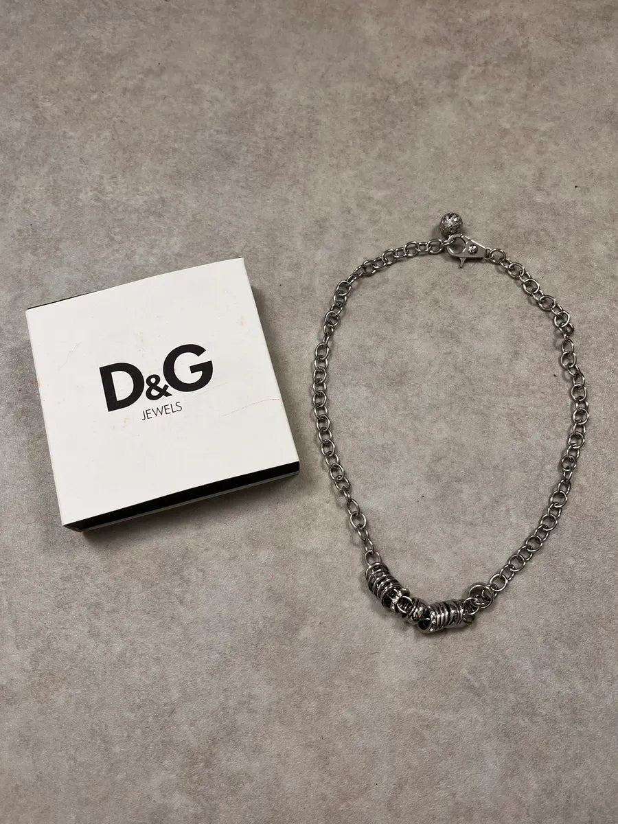 2000s Dolce & Gabbana Avant-Garde Circle Necklace kgwMMie 0